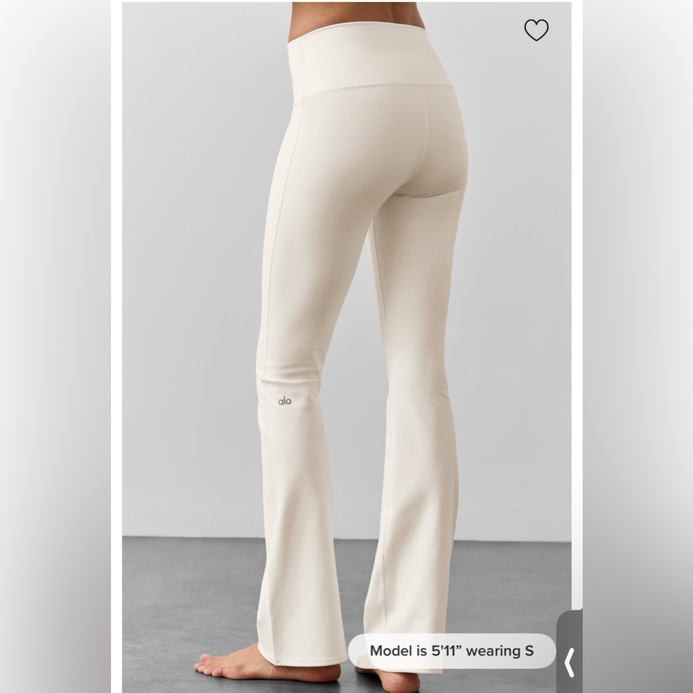 ALO Yoga white Flare Pants